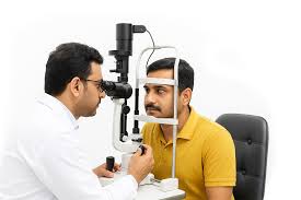 “Eye specialist examining patient at the Best Eye Hospital in Nagpur”